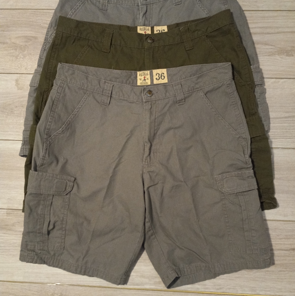 Redhead Men's cargo shorts lot size 36